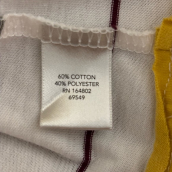 Christopher & Banks Yellow and White Long Sleeve Tee - Picture 3 of 8